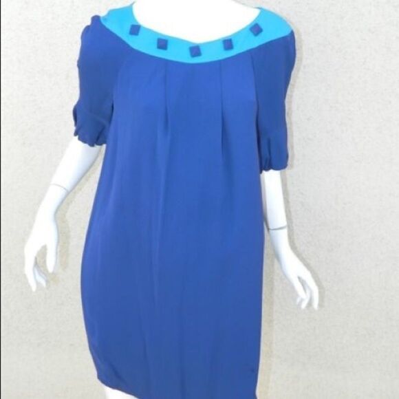 Marc By Marc Jacobs Dress Blue Turquoise Jeweled‎ - Picture 1 of 4